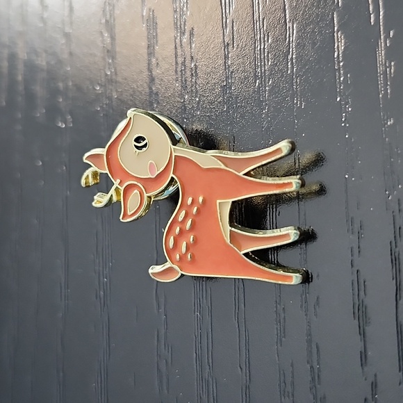 None Jewelry - Baby Deer Enamel Pin